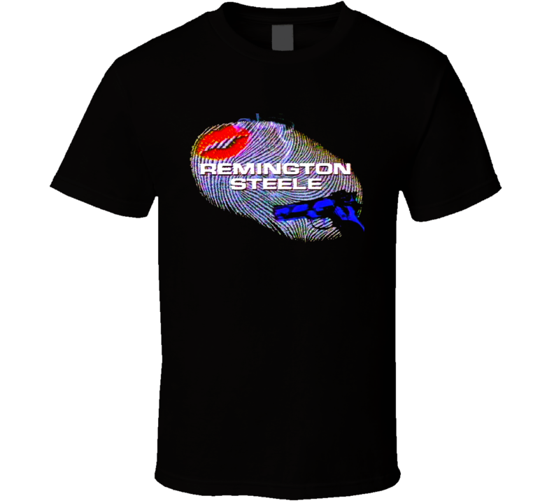 Remington Steele Brosnan TV show 80s comedy Detective T shirt