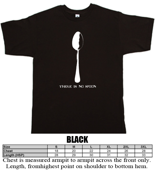 There is no Spoon Matrix Keanu Reeves movie  T shirt