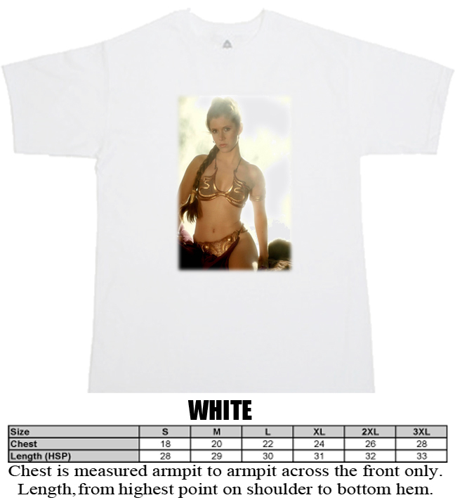 Princess Leia Star Wars Return of the Jedi white T shirt