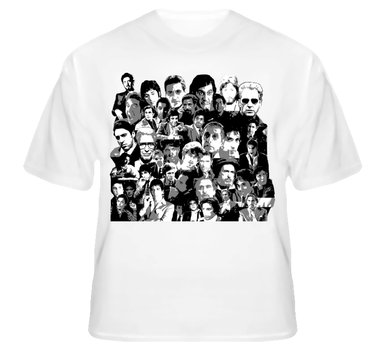 Al Pacino Movie Actor Scarface Godfather White T Shirt T shirt