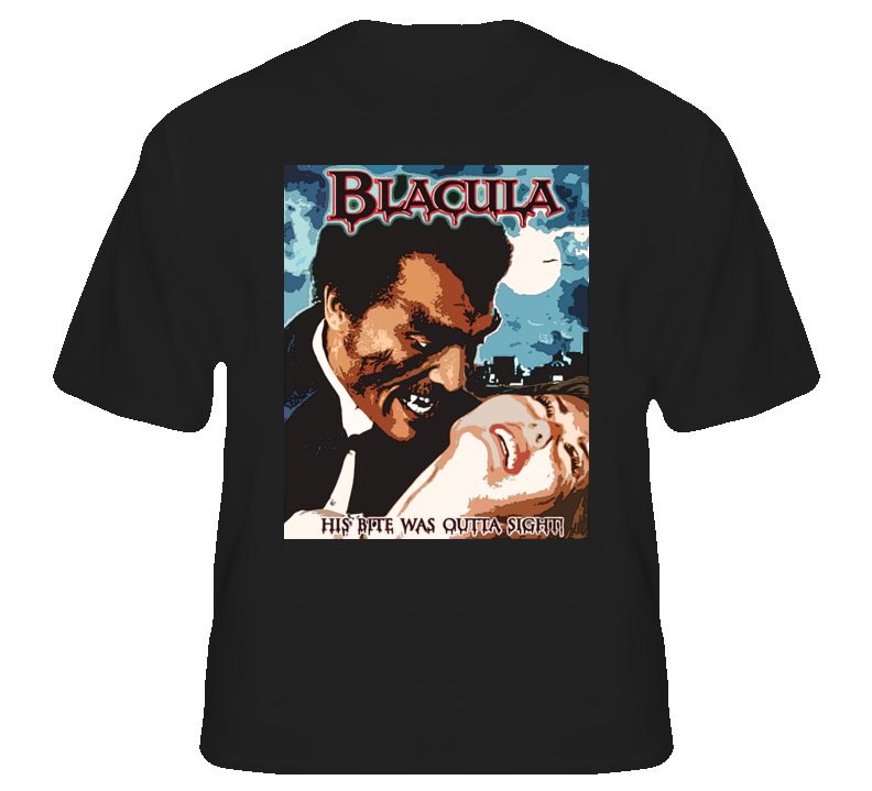 Blacula Dracula Vampire Movie 70s Retro T Shirt T shirt