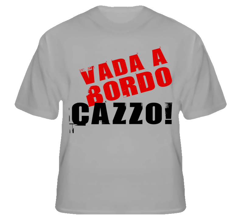 Vada A Bordo, Cazzo Italian Funny Dammit Grey T Shirt T shirt