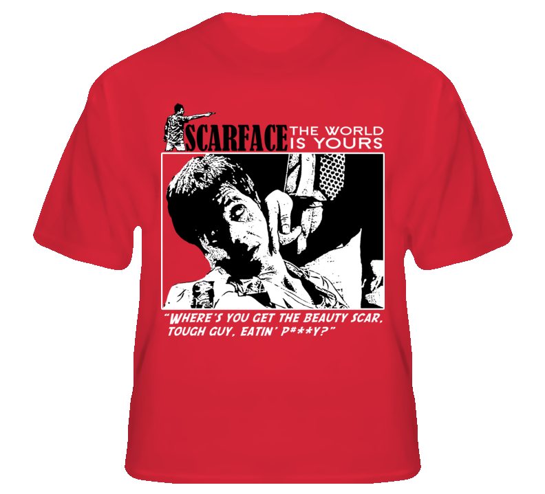 Scarface Tony Montana Gangster Movie Cuban T Shirt T shirt