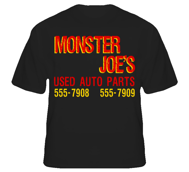 Monster Joes Used Auto Parts Pulp Fiction Movie T Shirt T shirt