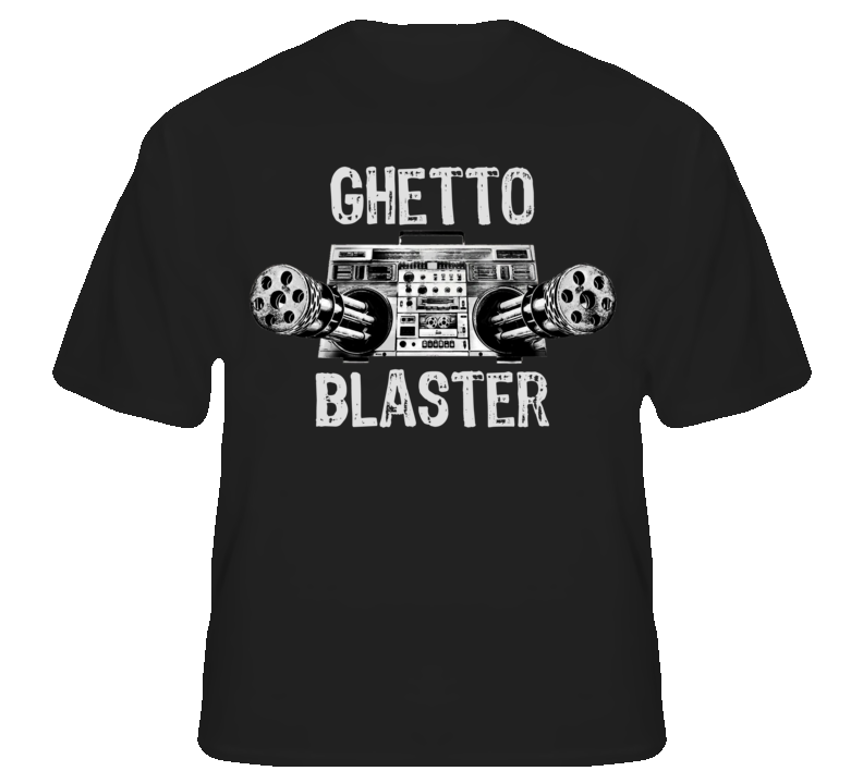 Ghetto Blaster Funny Music Rock Rap Punk T shirt