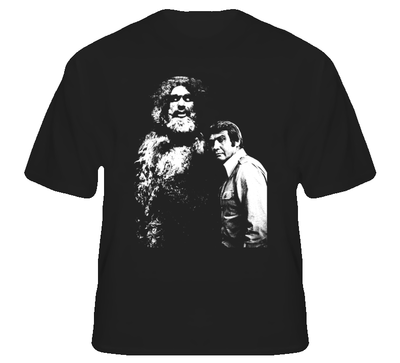 Six Million Dollar Man Sasquatch Bigfoot 70s Tv T shirt