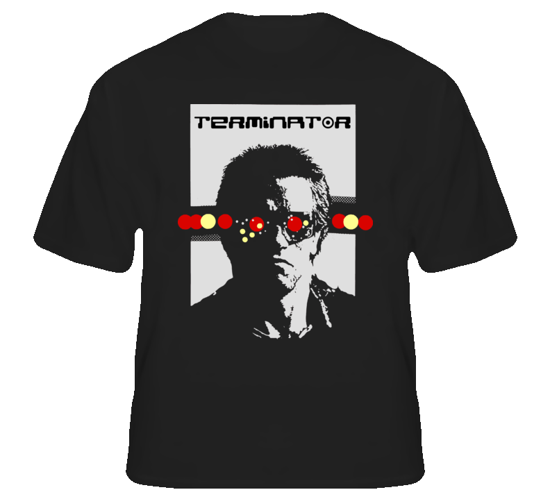 Terminator Arnold Cameron Sci Fi Action Alt Poster T shirt