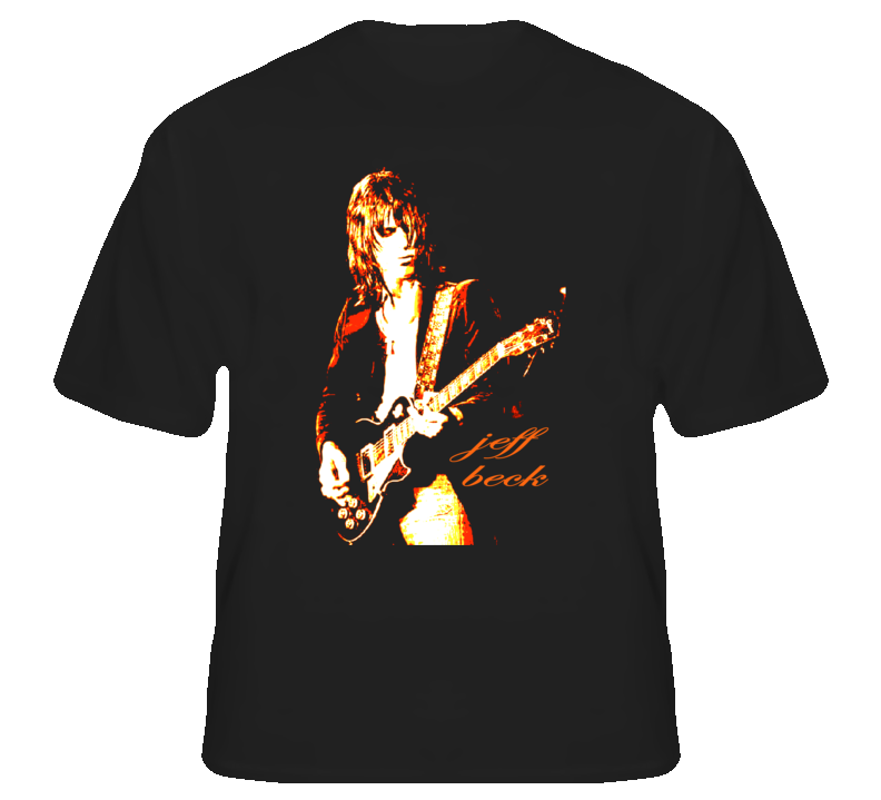 Jeff Beck Guitar God rock concert vintage retro T shirt