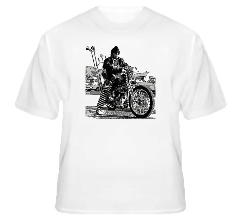 Jack Nicolson easy rider motorcycle biker hippie T shirt 