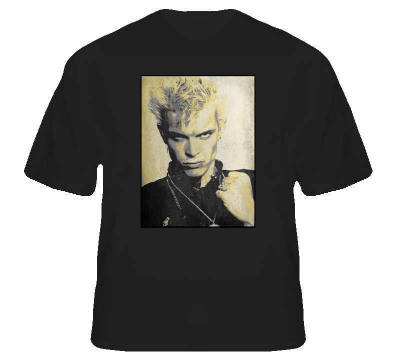 Billy Idol rock star punk 80s retro music t shirt