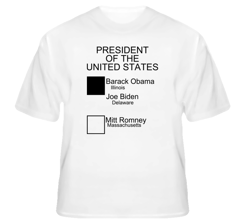 Vote Barack Obama for President USA political Democrat t shirt