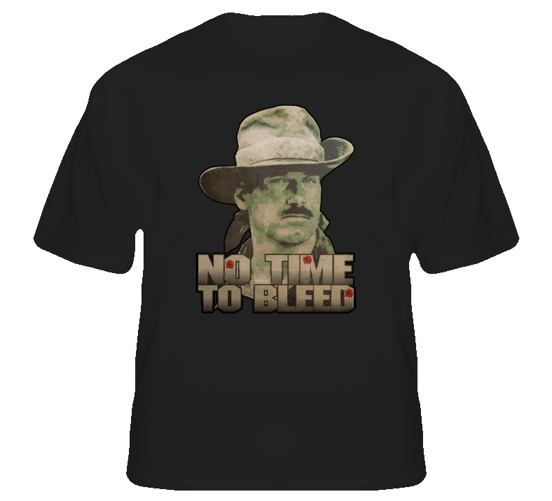 No Time to Bleed Jesse Ventura Predator quote movie fan t shirt