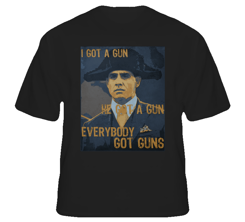 Everybody got guns Gyp Rosetti Boardwalk tv fan t shirt