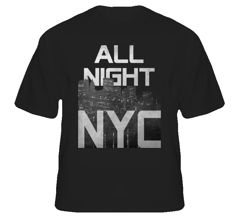 NYC All Night Party New York DJ Dance dubstep t shirt