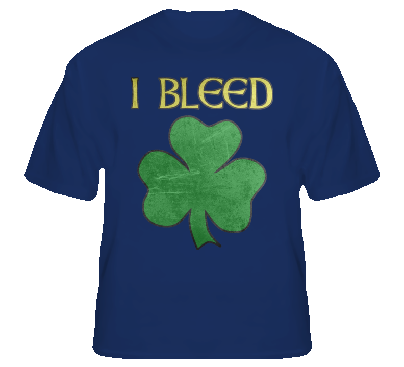 I Bleed Irish Boxing MMA football sports college fan t shirt