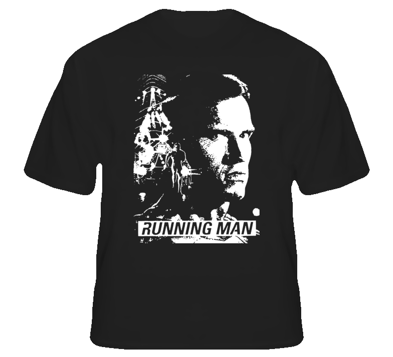 Running Man Arnold action movie fan t shirt