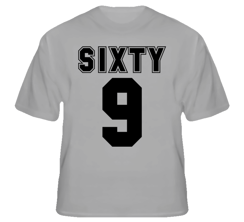 Sixty 9 funny college humour sports fan t shirt