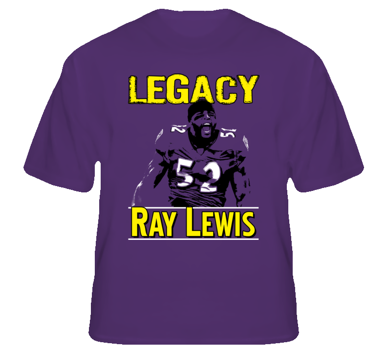 Ray Lewis #52 Football Legacy Baltimore fan t shirt