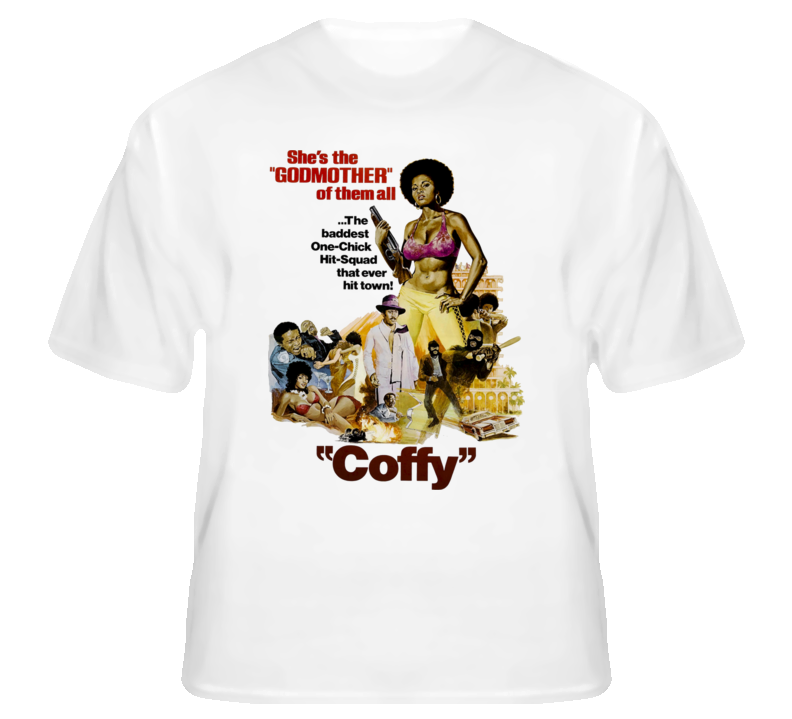 Coffy Pam Grier 70s Blaxploitation movie fan hip hop t shirt