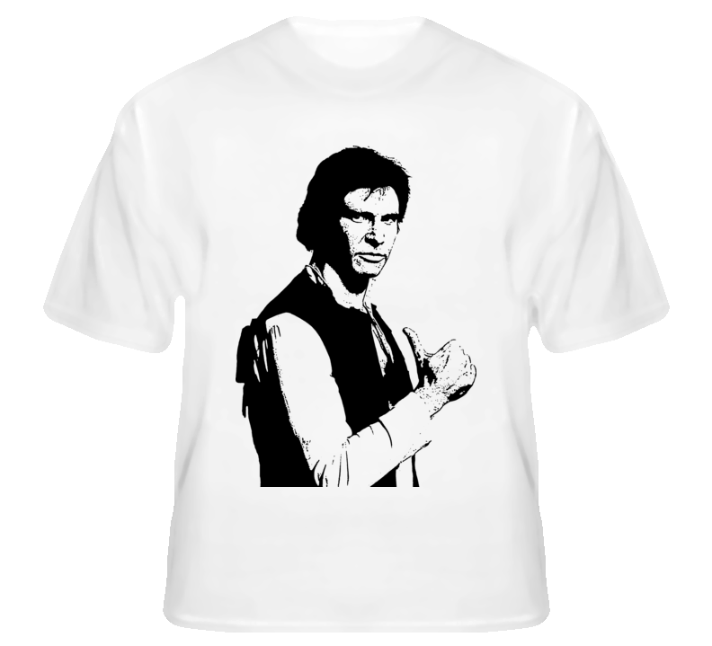 Han Solo Star Wars Harrison Ford movie fanboy t shirt
