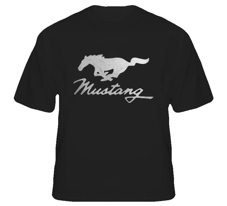 Mustang horses Urban Idol fan country black t shirt