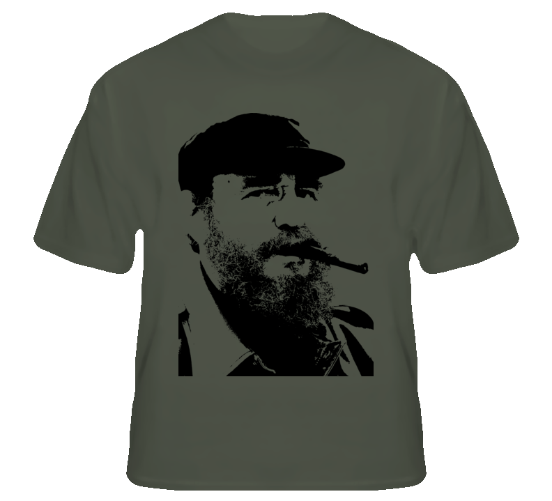 President Fidel Castro Cuba Latino Hispanic communism t shirt