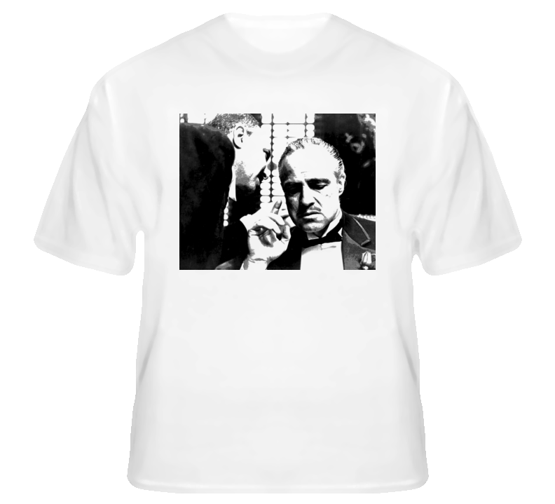 Godfather Brando Vito Corleone classic Coppola ganster film fan t shirt