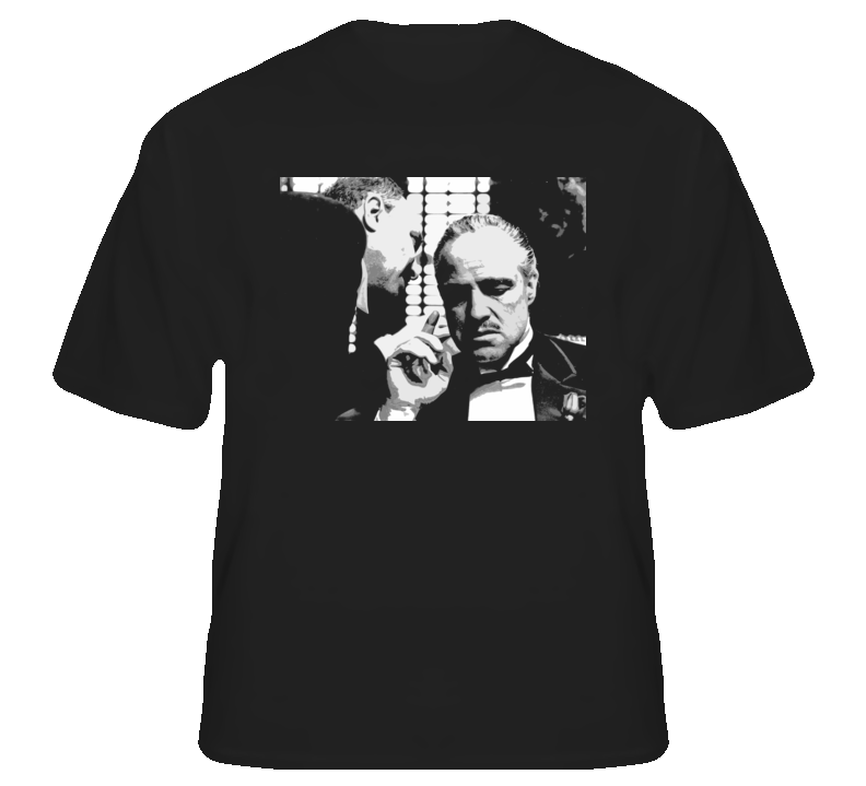 Godfather Brando Vito Corleone classic Coppola movie fan t shirt