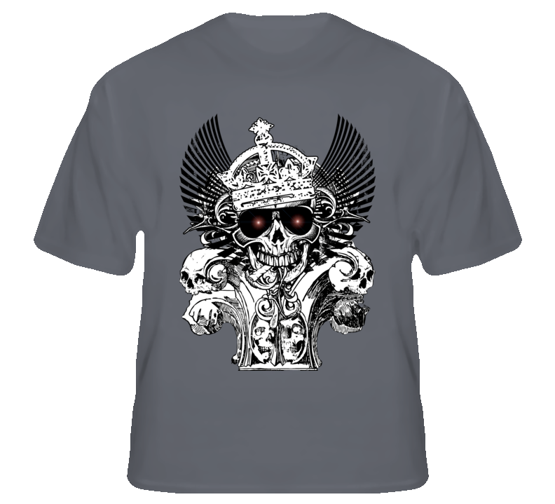The Dead King skulls fantasy fan t shirt