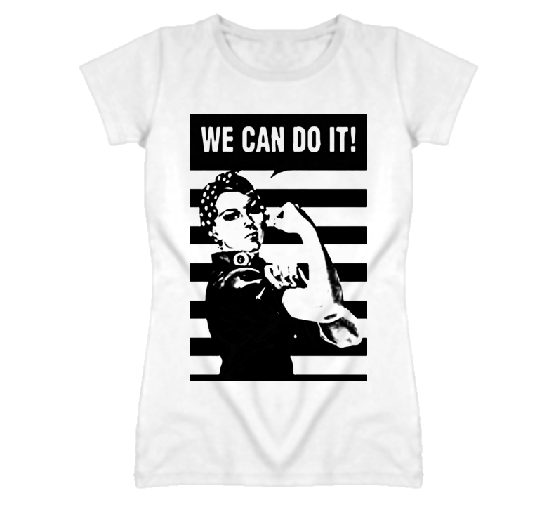 We Ca Do It war effort classic poster ladies fitted t shirt