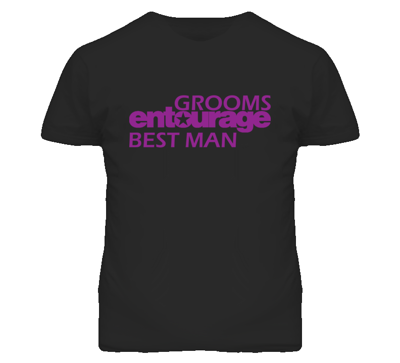Grooms Entourage best man wedding stag jack and Jill t shirt