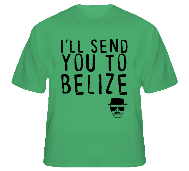 Heisenberg Belize funny tv Walter White Breaking fan t shirt