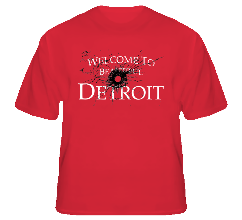 Welcome To Detroit MI city USA hip hop rap fan t shirt
