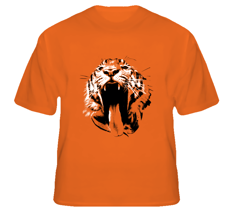 Tiger Wild Animal rock star hip hop fan t shirt