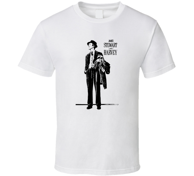 Harvey James Stewart 1950 Classic Flm Movie Fan T Shirt