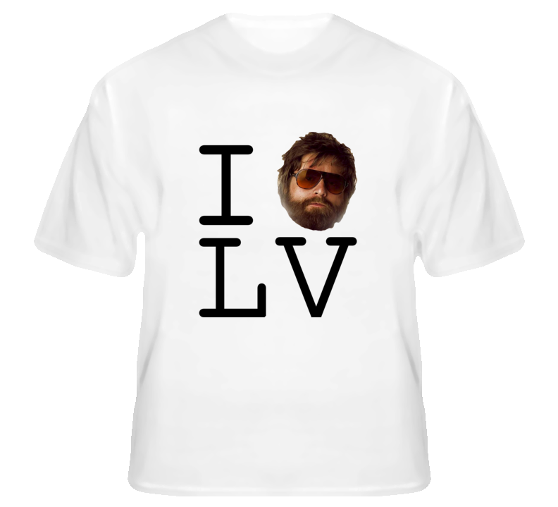 I Love LV Las Vegas Hangover funny movie fan t shirt