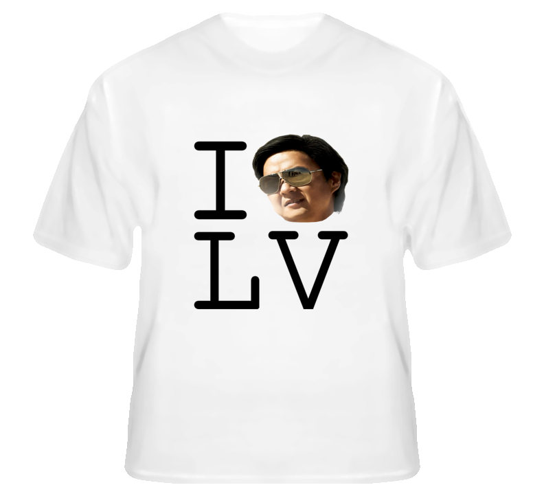 I Love LV Las Vegas Hangover funny Chow fan t shirt