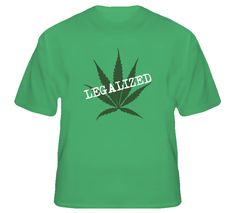 Weed Legalized Colorado Oregon USA Canada fan t shirt