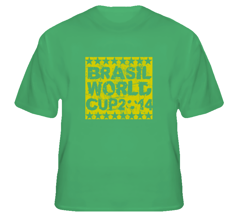 Brasil World Cup 2014 Football Futbol Soccer fan T Shirt