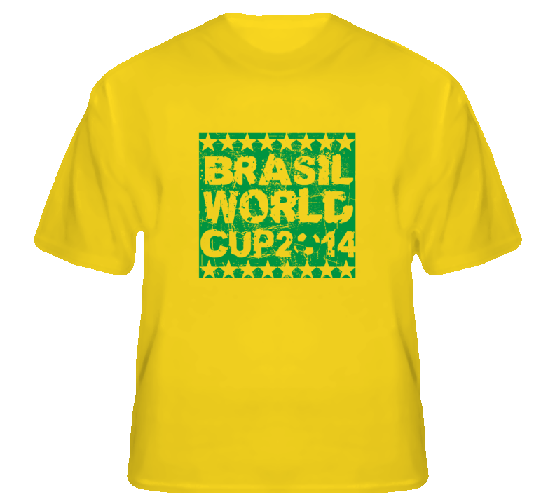 Brasil World Cup 2014 Football Soccer fan T Shirt