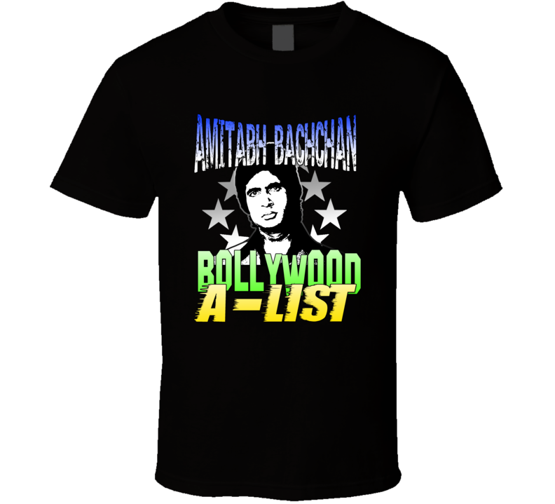 Amitabh Bachchan Bollywood Hindi Actor Legend Fan T Shirt