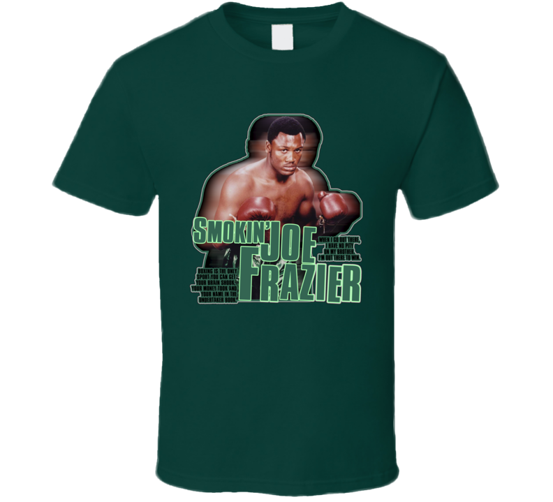 Smokin Joe Frazier RIP Boxing Champ Retro Fan T Shirt