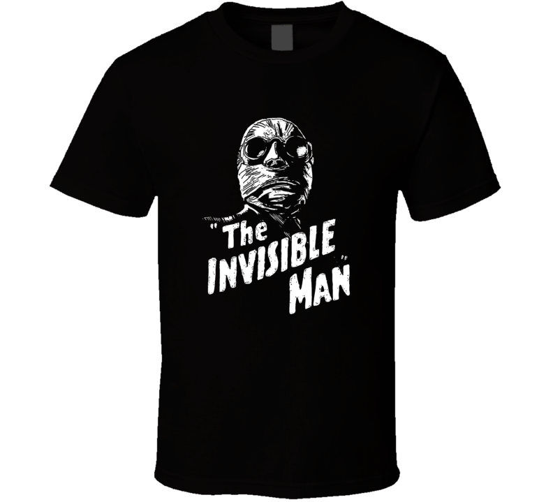 The Invisible Man Science Fiction Book Movie HG Wells Trending Fan T Shirt