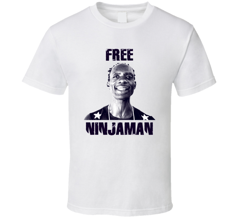 Free Ninjaman Jamaican Reggae Actor Dancehall Music Fan T Shirt