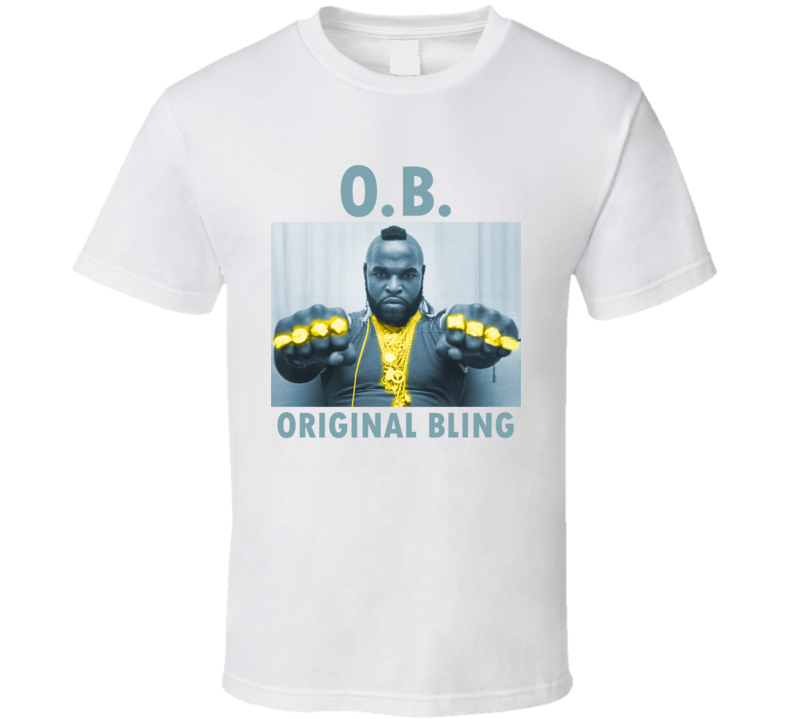 Mr T OB Original Bling Rocky III A Team Fan T Shirt