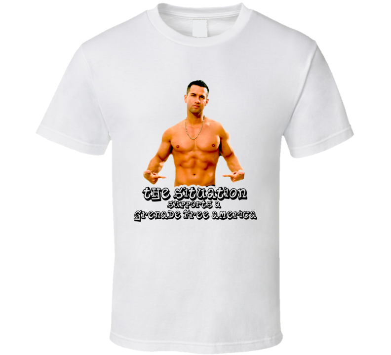The Situation Supports A Grenade Free America T Shirt 