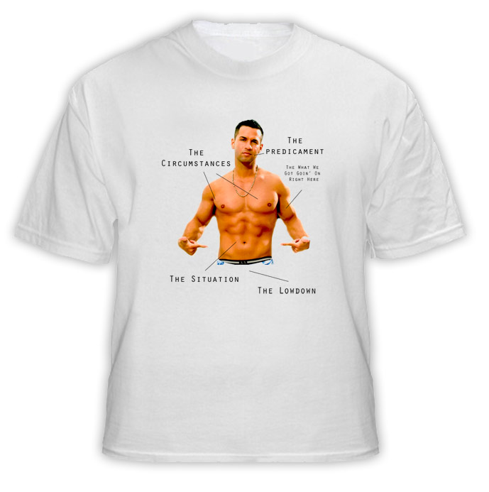 The Situation Mike Jersey Shore Body Parts T Shirt 