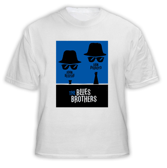 Blues Brothers Funny Belushi Aykroyd T Shirt 