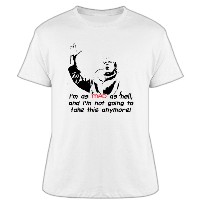 Howard Beale Peter Finch Network T Shirt 