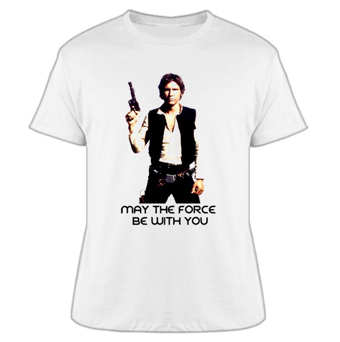 May The Force Be With You Han Solo Harrison Ford Star Wars T Shirt 